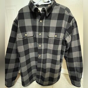RedHead Men's Sherpa-Lined Plaid Shirt Jacket